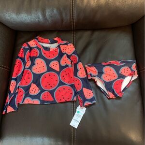 NWT-Carters 2T watermelon 2piece bathing suit